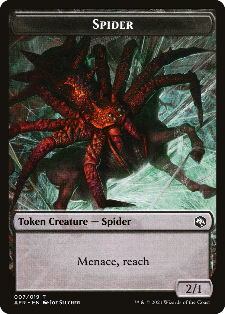Spider (AFR-007) - Adventures in the Forgotten Realms Tokens Foil