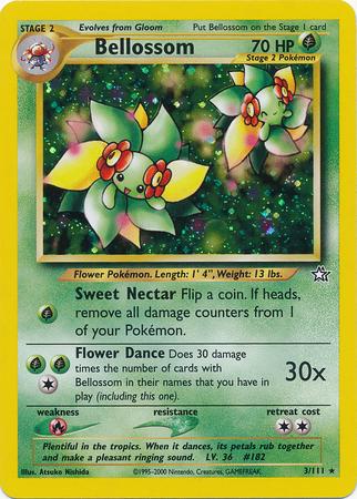 Bellossom 003/111 - Unlimited Holofoil Neo Genesis - Holo Rare
