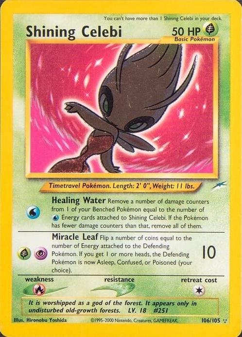 Shining Celebi 106 - Unlimited Holofoil Neo Destiny - Secret Rare