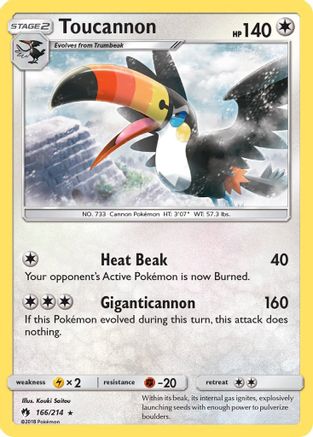 Toucannon 166/214 SM Lost Thunder - Rare