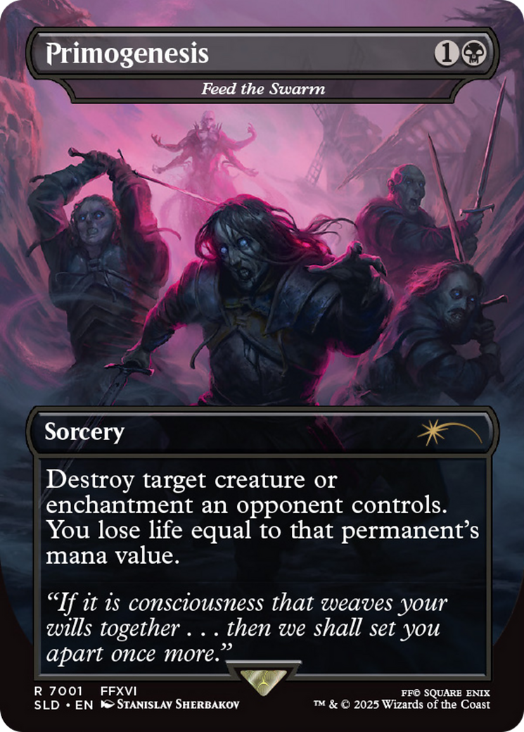 Feed the Swarm (SLD-7001) - Secret Lair Drop Series / Primogenesis (Borderless) Foil