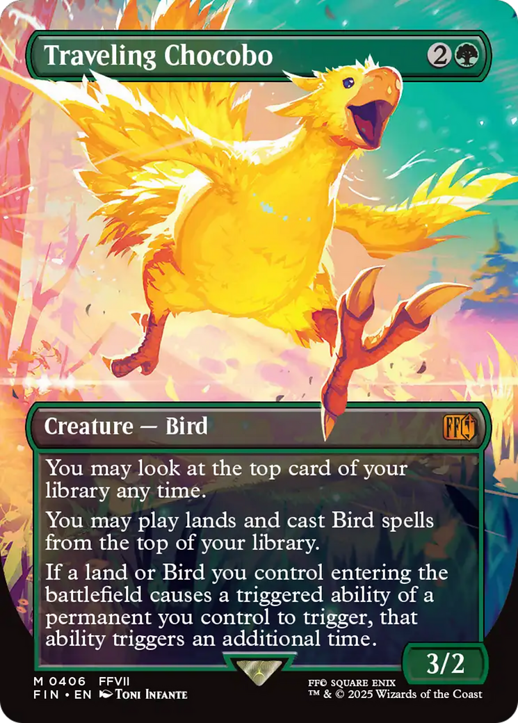 Traveling Chocobo (Borderless) (FIN-406) - FINAL FANTASY (Borderless)