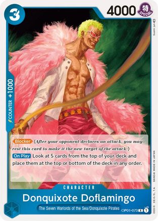 Donquixote Doflamingo (073) (OP01-073) - Romance Dawn Foil
