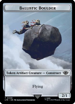 Ballistic Boulder // Food (0010) Double-Sided Token (LTR-8 // 10) - The Lord of the Rings: Tales of Middle-earth Foil