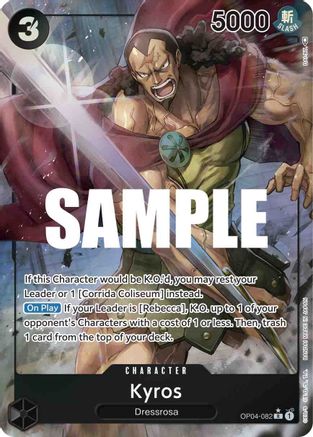 Kyros (Alternate Art) (OP04-082) - Kingdoms of Intrigue Foil
