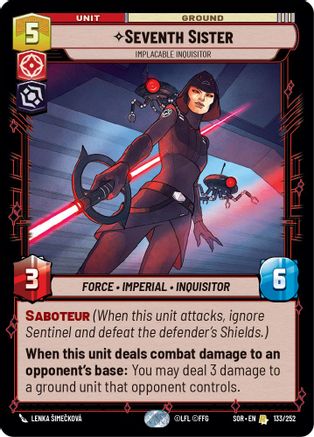 Seventh Sister - Implacable Inquisitor (133/252) - Spark of Rebellion