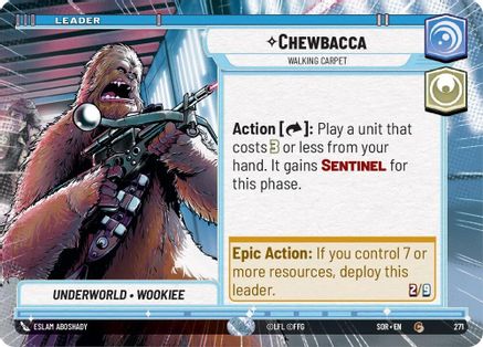 Chewbacca - Walking Carpet (Hyperspace) (271) - Spark of Rebellion