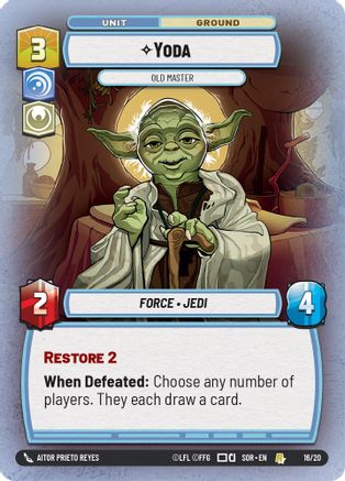 Yoda - Old Master (16/20) - Spark of Rebellion Weekly Play Promos