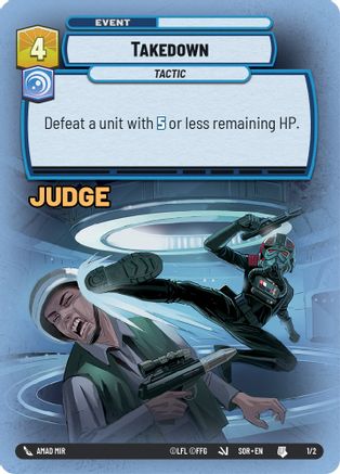 Takedown (Surge Foil) (1/2) - Judge Promos Foil
