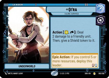 Qi'ra - I Alone Survived (002/262) - Shadows of the Galaxy