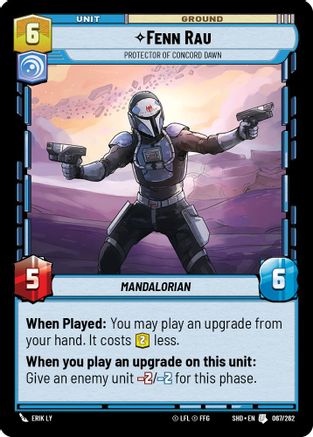 Fenn Rau - Protector of Concord Dawn (067/262) - Shadows of the Galaxy
