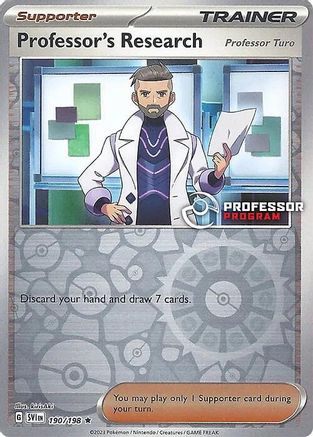 Professor's Research (2023) 190/198 - Reverse Holofoil Professor Program Promos - Promo