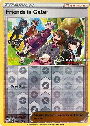 Friends in Galar (2022) 140/172 - Reverse Holofoil Professor Program Promos - Uncommon