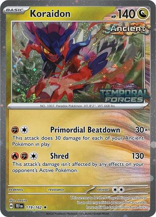 Koraidon (European Promo) 119/162 Miscellaneous Cards & Products - Promo