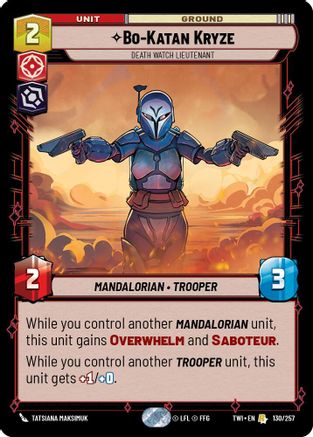 Bo-Katan Kryze - Death Watch Lieutenant (130/257) - Twilight of the Republic