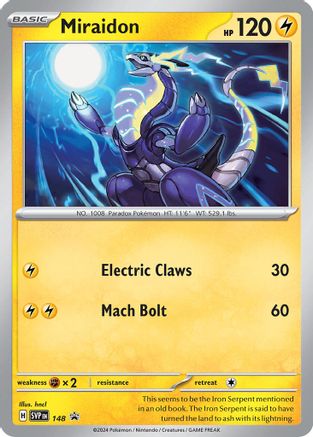 Miraidon 148 - Holofoil SV Scarlet & Violet Promo Cards - Promo