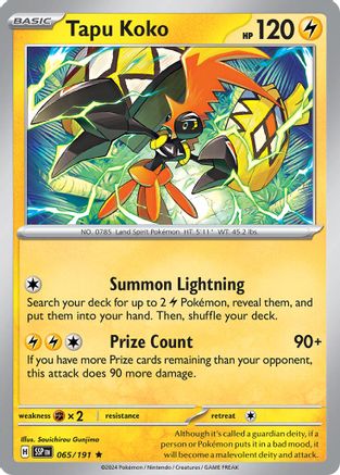 Tapu Koko 065/191 Deck Exclusives - Promo