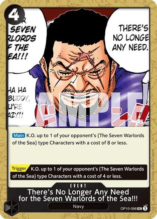 There's No Longer Any Need for the Seven Warlords of the Sea!!! (OP10-096) - Royal Blood