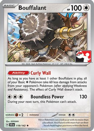 Bouffalant 119/142 - Holofoil Prize Pack Series Cards - Rare