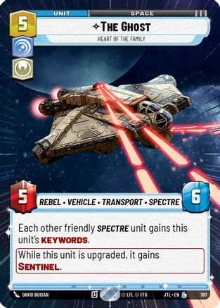 The Ghost - Heart of the Family (Hyperspace Foil) (787) - Jump to Lightspeed Foil