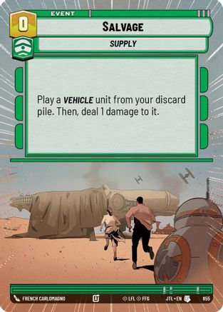 Salvage (Hyperspace Foil) (855) - Jump to Lightspeed Foil