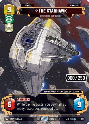 The Starhawk - Prototype Battleship (Serialized) (1101) - Jump to Lightspeed Foil