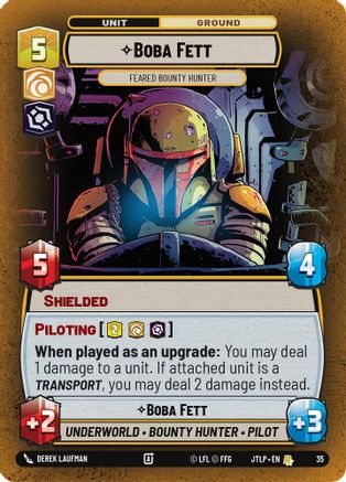 Boba Fett - Feared Bounty Hunter (Foil) (35) - Jump to Lightspeed Weekly Play Promos Foil