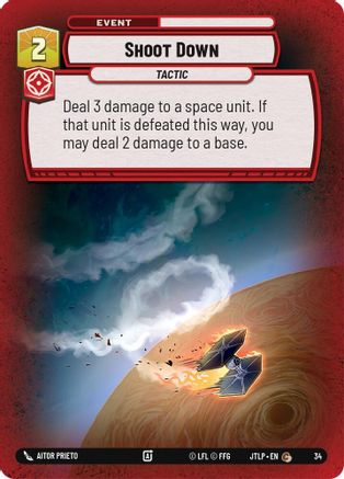 Shoot Down (Foil) (34) - Jump to Lightspeed Weekly Play Promos Foil
