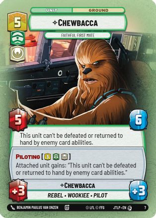 Chewbacca - Faithful First Mate (7) - Jump to Lightspeed Weekly Play Promos