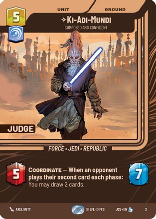 Ki-Adi-Mundi - Composed and Confident (2) - Judge Promos Foil