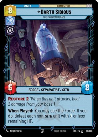 Darth Sidious - The Phantom Menace (039/264) - Legends of the Force