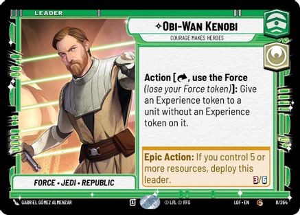 Obi-Wan Kenobi - Courage Makes Heroes (008/264) - Legends of the Force
