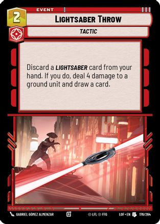 Lightsaber Throw (176/264) - Legends of the Force
