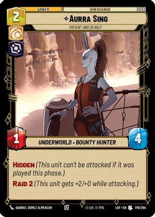 Aurra Sing - Patient and Deadly (179/264) - Legends of the Force
