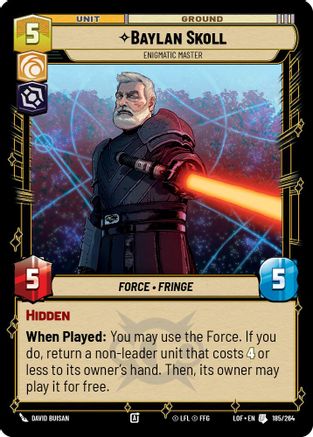 Baylan Skoll - Enigmatic Master (185/264) - Legends of the Force