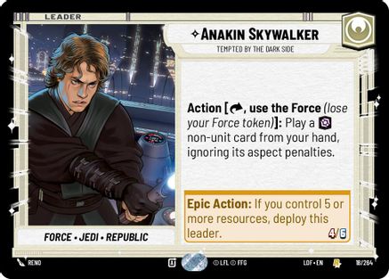 Anakin Skywalker - Tempted by the Dark Side (018/264) - Legends of the Force