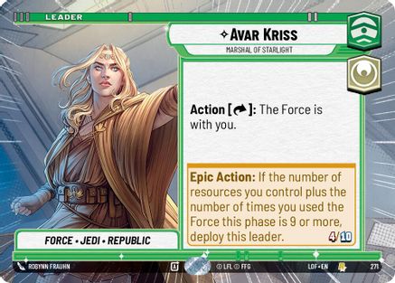 Avar Kriss - Marshal of Starlight (Hyperspace) (271) - Legends of the Force