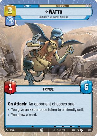 Watto - No Money, No Parts, No Deal (Hyperspace) (329) - Legends of the Force