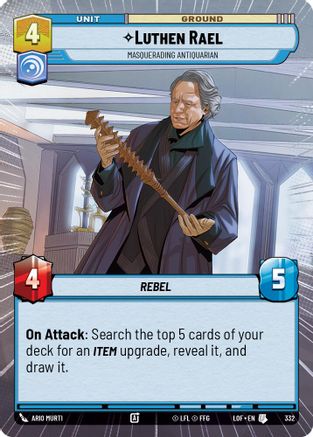 Luthen Rael - Masquerading Antiquarian (Hyperspace) (332) - Legends of the Force