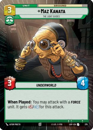 Maz Kanata - The Light Guides (Hyperspace) (375) - Legends of the Force