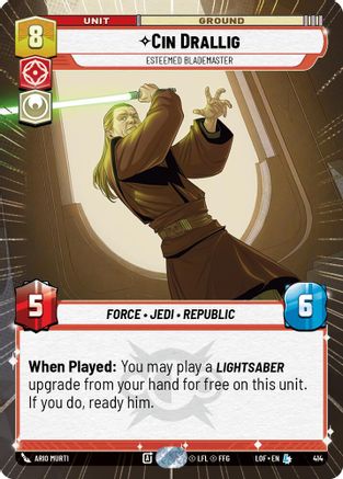 Cin Drallig - Esteemed Blademaster (Hyperspace) (414) - Legends of the Force
