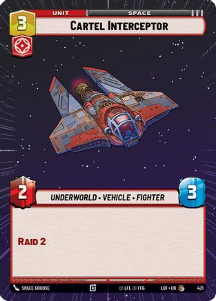 Cartel Interceptor (Hyperspace) (421) - Legends of the Force