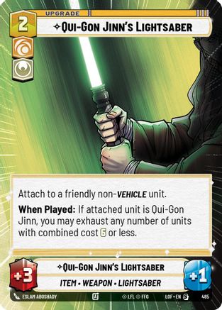 Qui-Gon Jinn's Lightsaber (Hyperspace) (465) - Legends of the Force