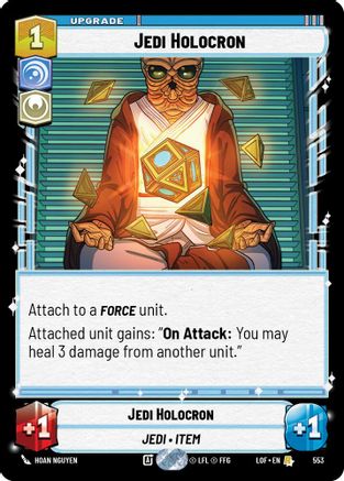 Jedi Holocron (Foil) (553) - Legends of the Force Foil