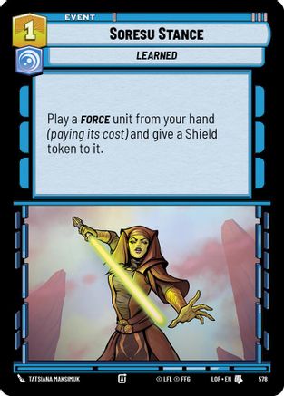 Soresu Stance (Foil) (578) - Legends of the Force Foil