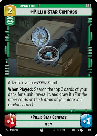 Pillio Star Compass (Foil) (624) - Legends of the Force Foil