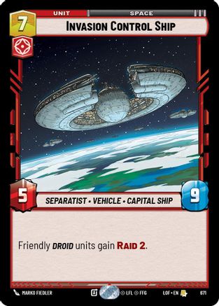 Invasion Control Ship (Foil) (671) - Legends of the Force Foil
