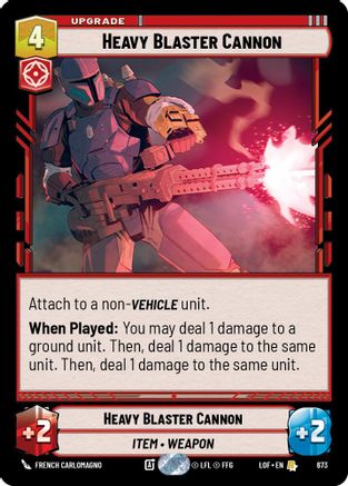 Heavy Blaster Cannon (Foil) (673) - Legends of the Force Foil
