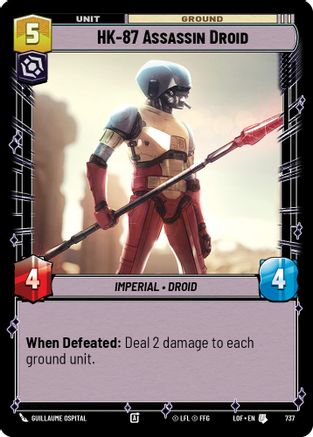 HK-87 Assassin Droid (Foil) (737) - Legends of the Force Foil