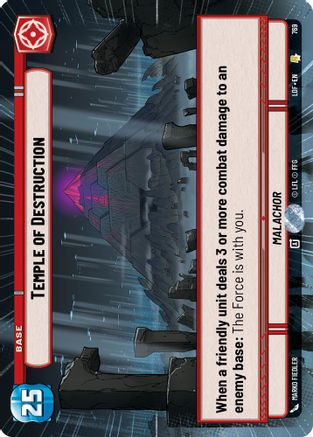 Temple of Destruction (Hyperspace Foil) (769) - Legends of the Force Foil